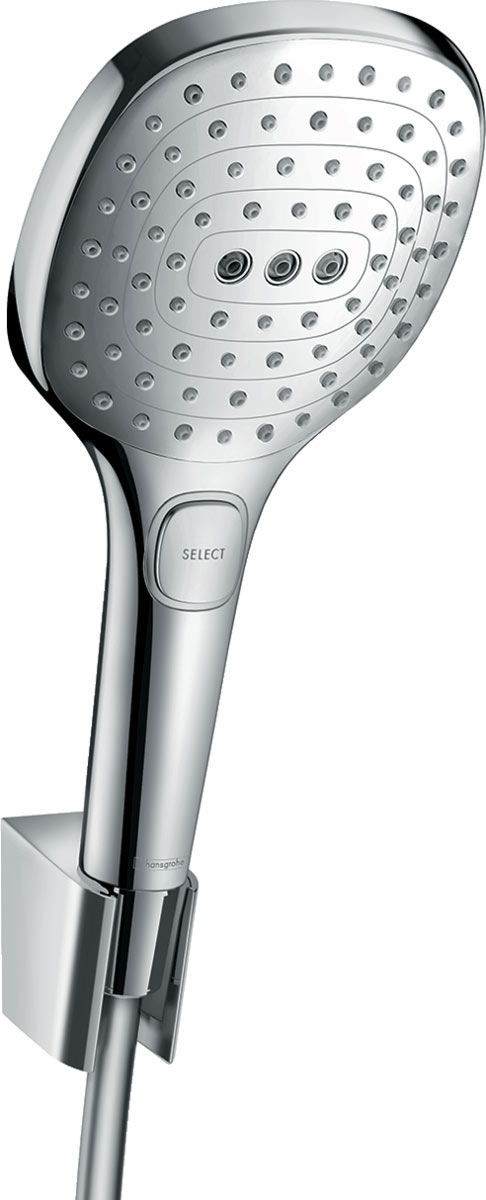 Hansgrohe Raindance Select E Zuhanytartó szett 120 3jet 125 cm-es zuhanycsővel 