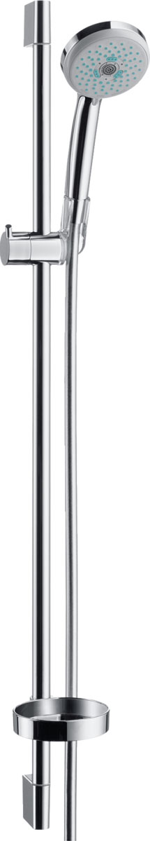 Hansgrohe Croma 100 Zuhanyszett Multi 90 cm-es zuhanyrúddal és szappantartó 
