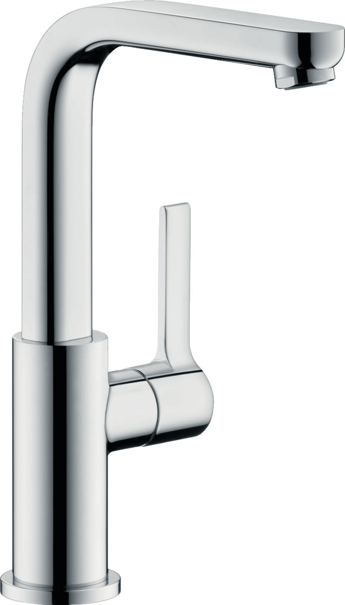 Hansgrohe Metris S Egykaros mosdócsaptelep 230 elforgatható kifolyóval és push-open lefolyó-garnitúrával 