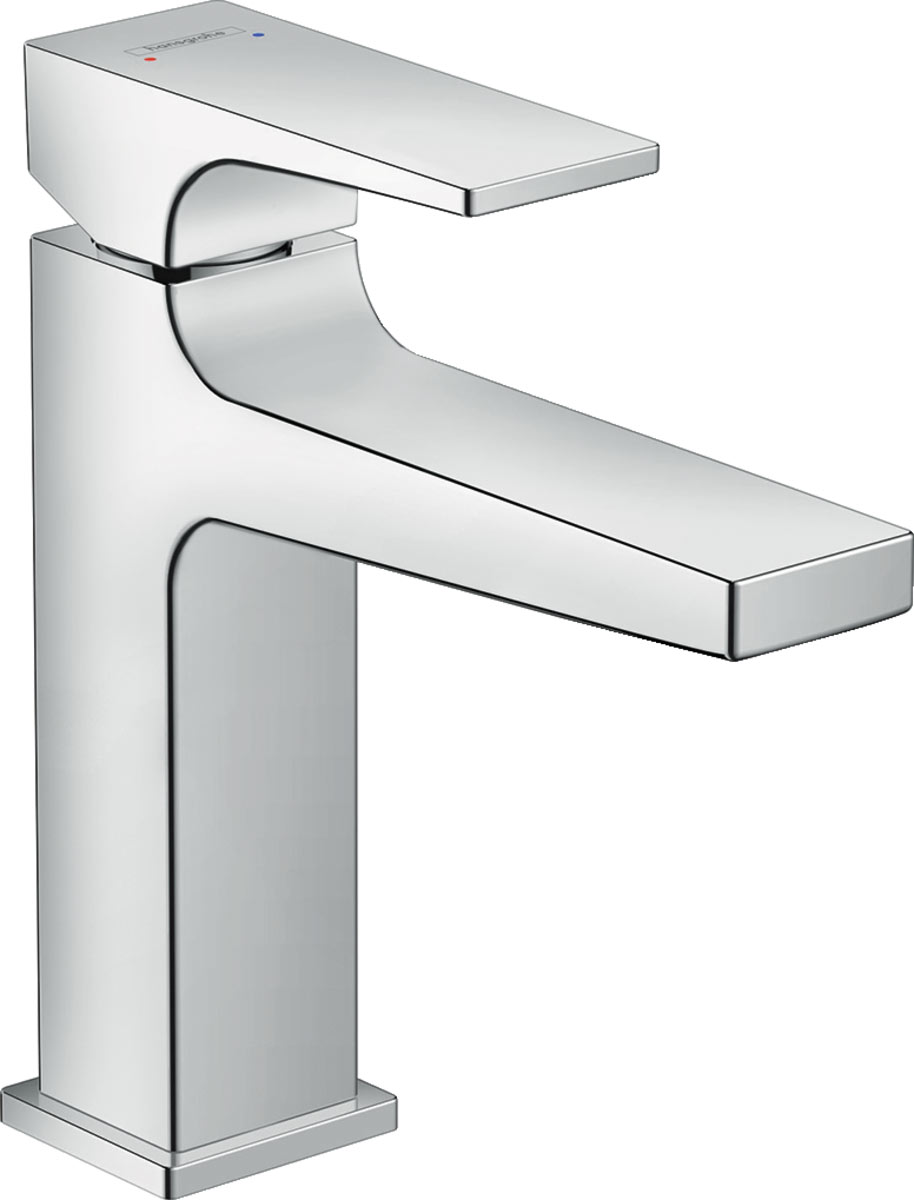 Hansgrohe Metropol Egykaros mosdócsaptelep 110 nyitókarral, push-open lefolyó-garnitúrával 