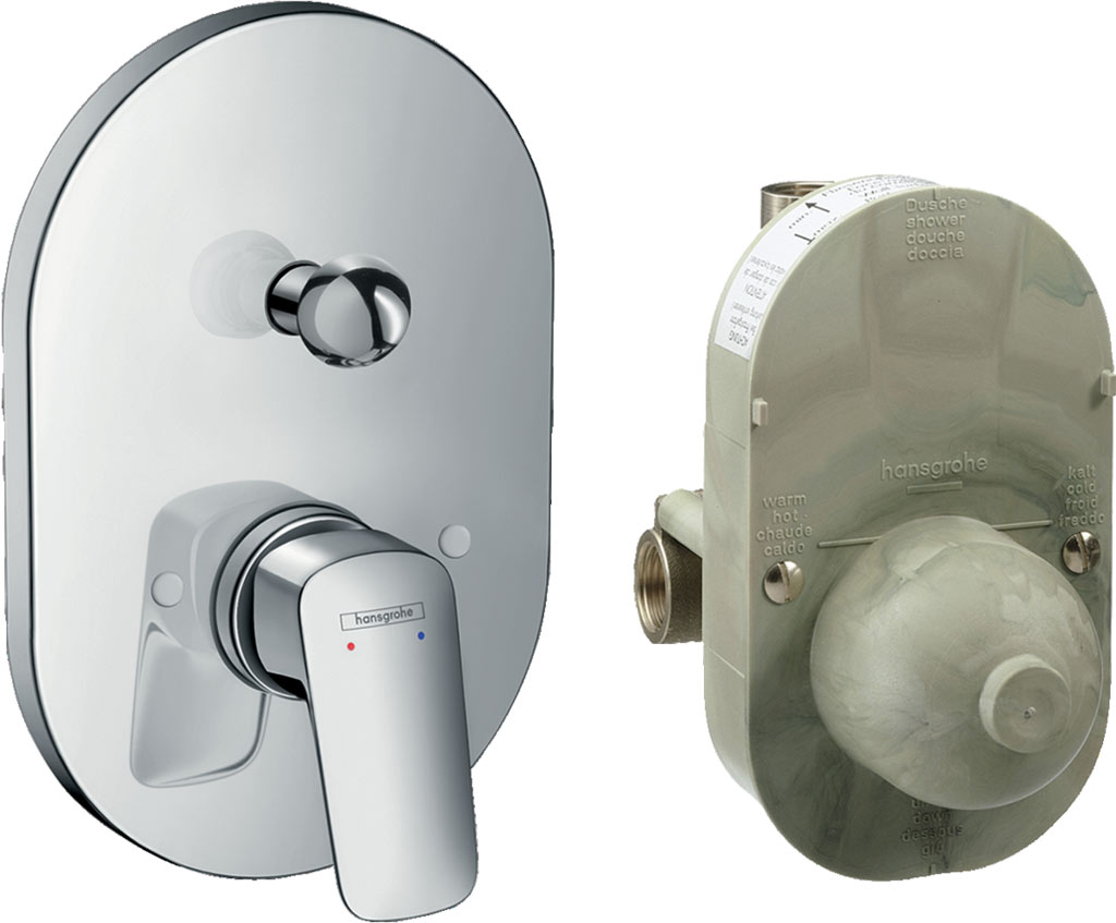 Hansgrohe Logis Kádcsaptelep szett falsík alatti szereléshez 