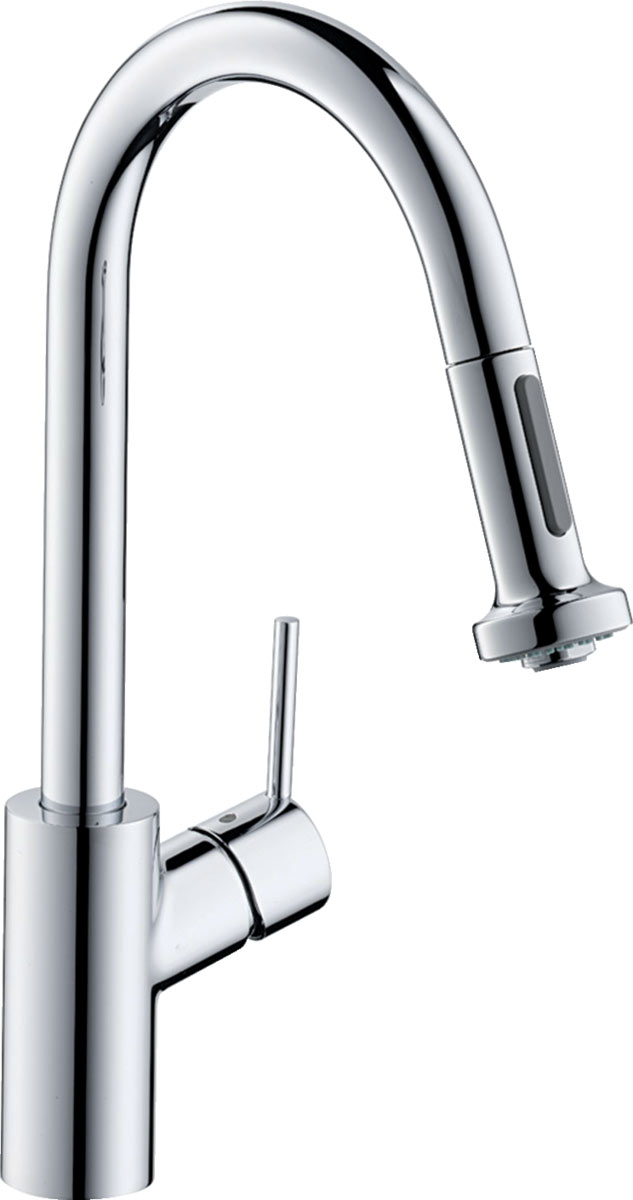 Hansgrohe Talis M52 Egykaros konyhai csaptelep kihúzható zuhanyfejjel 