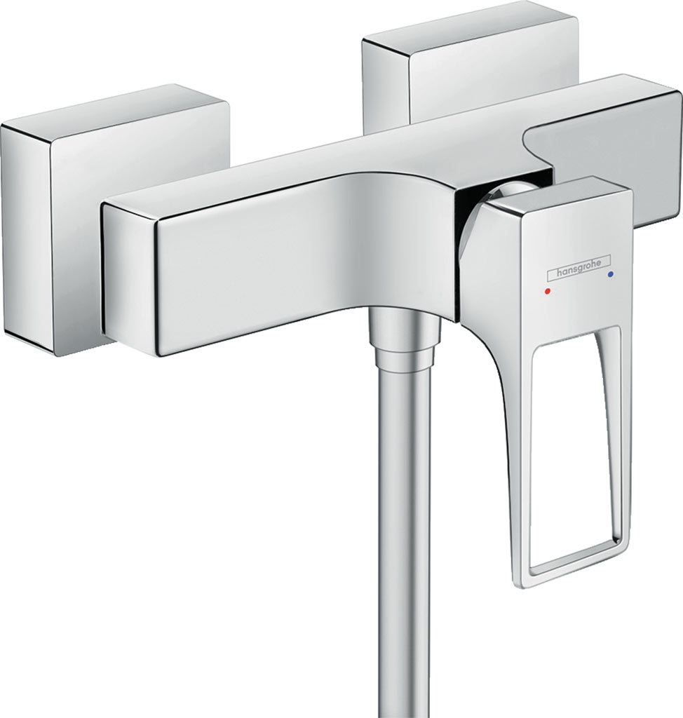 Hansgrohe Metropol Egykaros zuhanycsaptelep loop fogantyúval, falsíkon kívüli szereléshez 