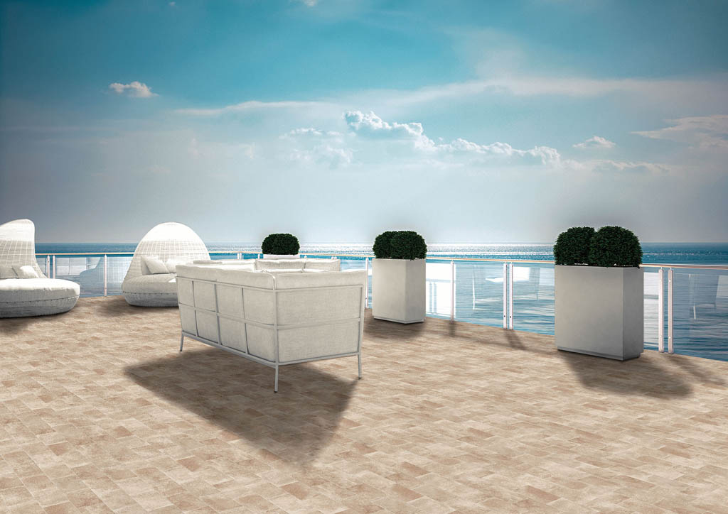 Il Cavallino Ceramiche Tuscolana Kőhatású járólap
