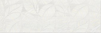 Cersanit Livi Cream Leaves WD339-033 dekorcsempe 20x60 cm