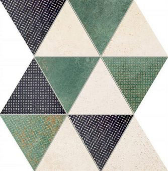 Domino Margot Green mozaik 29,8 x 25 cm