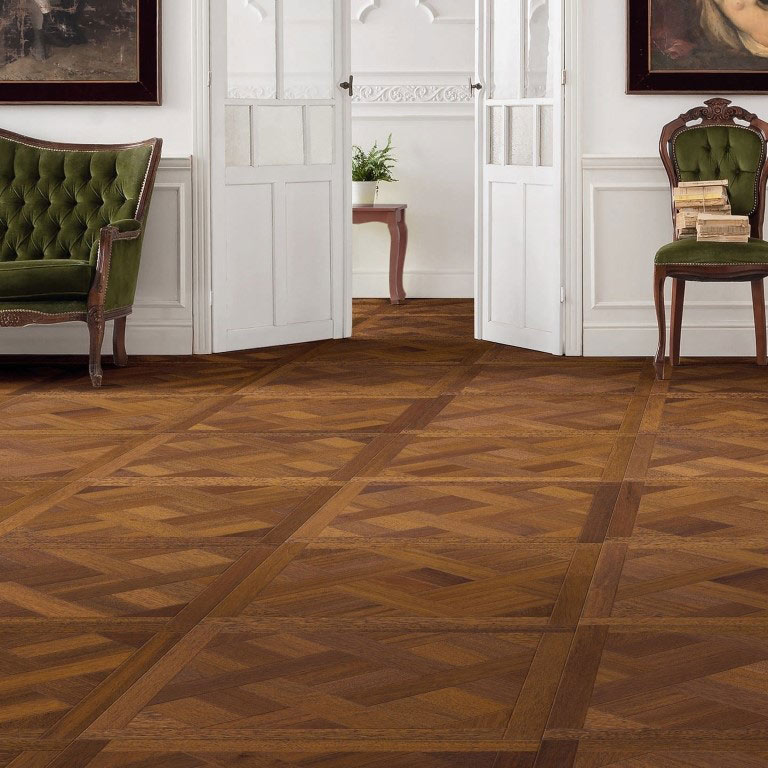 Haro Merbau Tile Design Basket oleovera parketta