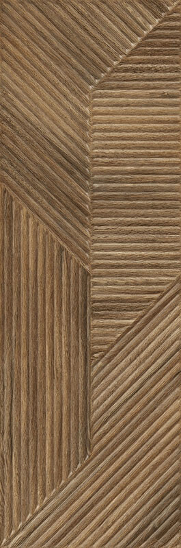 Paradyz Woodskin Brown B Struktura falicsempe 29,8 x 89,8