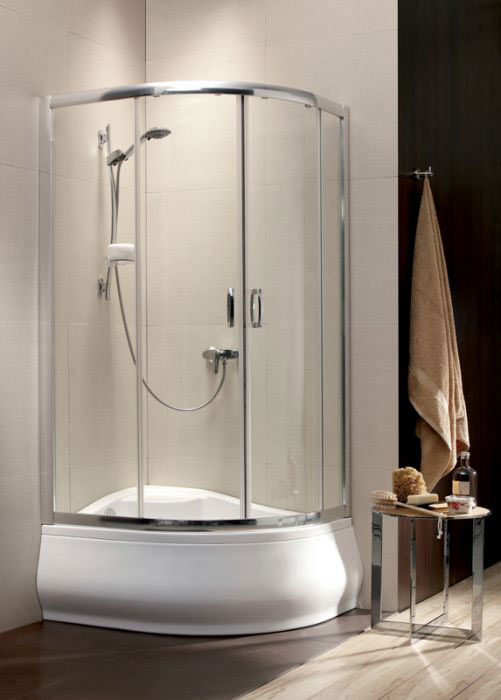 Radaway Premium Plus E1700 E 100x80/170 íves átlátszó zuhanykabin