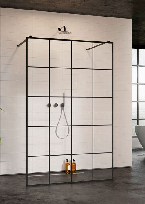 Radaway Modo New Black I 140 Factory Walk-in zuhanyfal