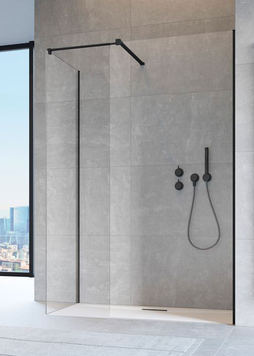 Radaway Modo New Black II 145 Walk-in zuhanyfal