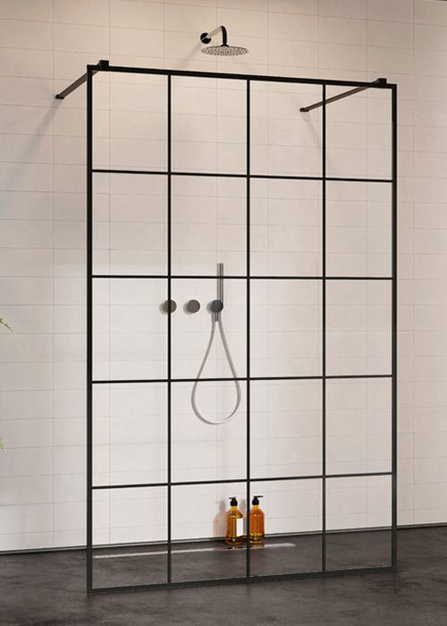 Radaway Modo X Black I 130 Factory Walk-in zuhanyfal