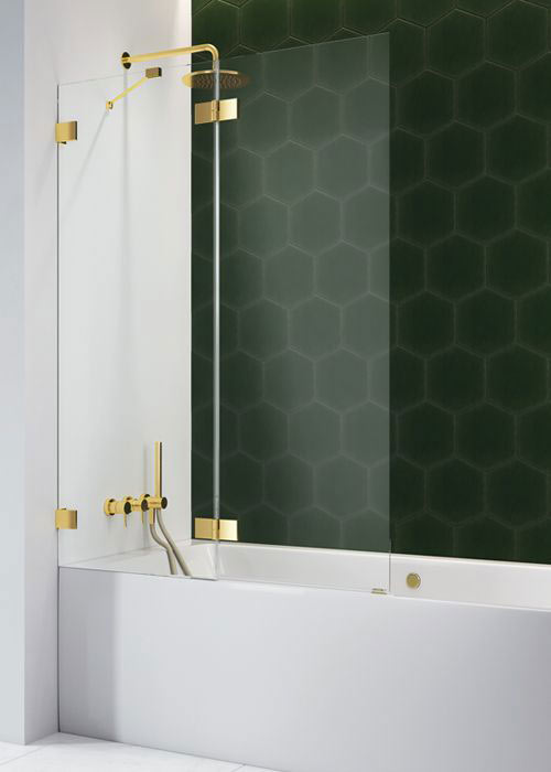 Radaway Essenza Pro Gold PND II 140 J arany kádparaván
