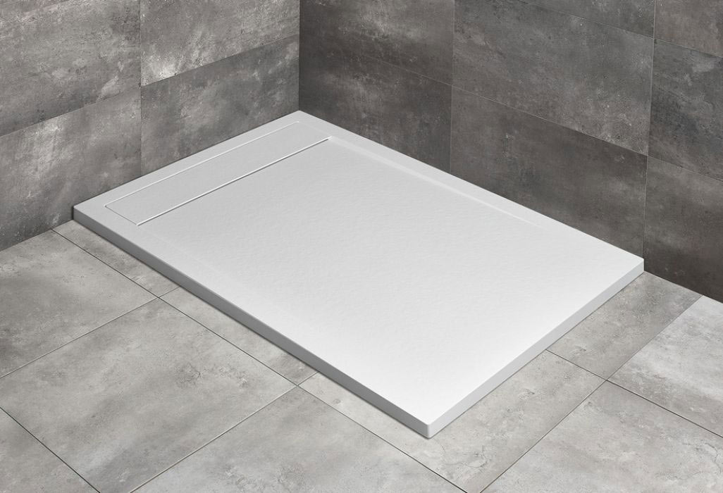 Radaway Teos F szögletes lapos fehér zuhanytálca 120x100