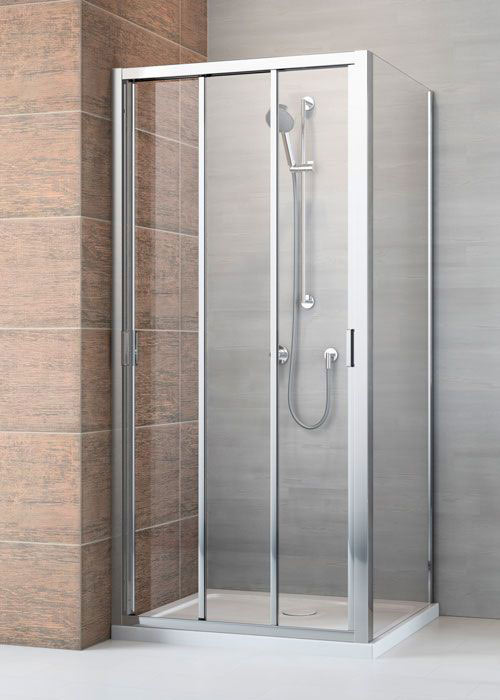 Radaway Evo DW 80 átlátszó szögletes zuhanykabin