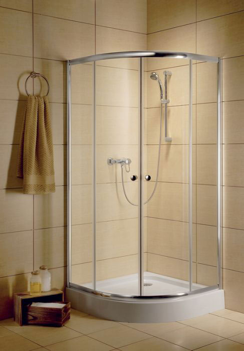 Radaway Classic A 90x90 íves grafit fehér zuhanykabin