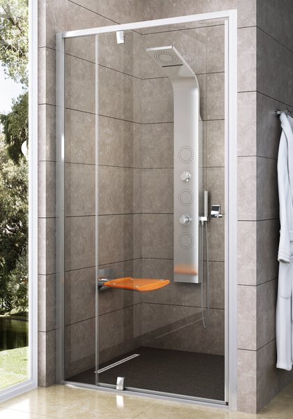 Ravak zuhanyajtó Ravak Pivot PDOP2-120 szatén transparent