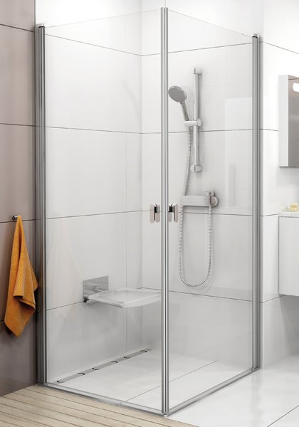 Ravak zuhanykabin Ravak Chrome CRV1-80 fényes alumínium transparent