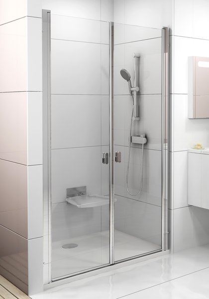 Ravak zuhanyajtó Ravak Chrome CSDL2-90 fényes alumínium transparent