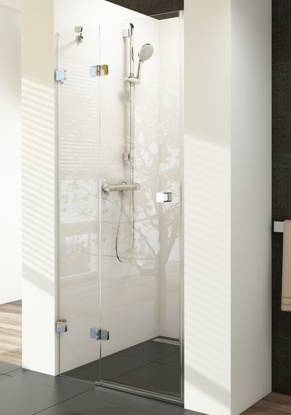 Ravak zuhanyajtó Ravak Brilliant BSD2-80 A-bal fényes transparent