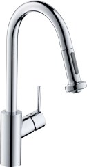Hansgrohe Talis M52 Egykaros konyhai csaptelep kihúzható zuhanyfejjel 
