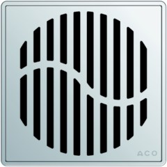 Aco Wave padlóösszefolyó rács 14x14 5141.08.28.