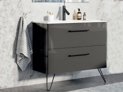Arezzo Design Carmel 70 cm-es alsószekrény 2 fiókkal magasfény? antracit