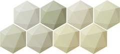 Arte Origami Green Hex falicsempe 12,5  x 11