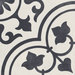 Harmony Cuban White Ornate falicsempe és padlólap 22,3x22,3 cm