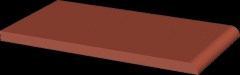 Paradyz Cloud Rosa Parapet lépcsőlap 13,5 x 24,5