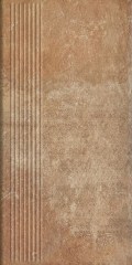 Paradyz Scandiano Rosso Stopnica Prosta lépcsőlap 30 x 60