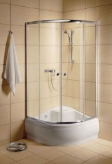 Radaway Classic A 1700 90x90x170 íves barna fehér zuhanykabin