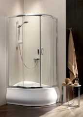 Radaway Premium Plus E1700 E 100x80/170 íves barna zuhanykabin