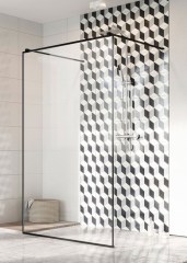 Radaway Modo New Black I 130 Frame Walk-in zuhanyfal