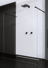 Radaway Modo X Black I 130 Walk-in zuhanyfal