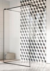 Radaway Modo X Black I 160 Frame Walk-in zuhanyfal