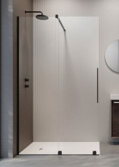 Radaway Furo Black Walk-in 140 jobb Walk-in zuhanyfal