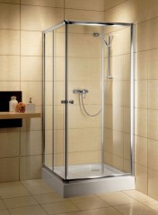 Radaway Classic C 90x90 átlátszó fehér profillal szögletes zuhanykabin