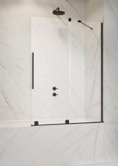 Radaway Furo Black PND II 150 J fekete kádparaván