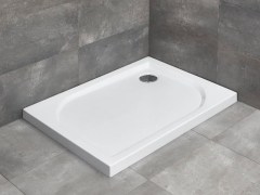 Radaway Delos D szögletes lapos zuhanytálca 90x75