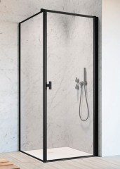 Radaway Nes Black KDJ I Frame 80 B átlátszó szögletes zuhanykabin