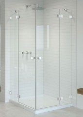 Radaway Essenza Pro White KDD 90 B átlátszó szögletes zuhanykabin