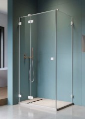 Radaway Essenza Pro White KDJ 120 B átlátszó szögletes zuhanykabin
