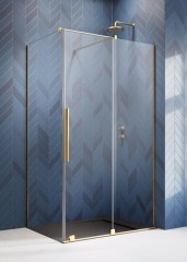 Radaway Furo Gold KDJ 120 J átlátszó arany szögletes zuhanykabin