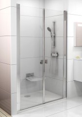 Ravak zuhanyajtó Ravak Chrome CSDL2-100 fényes alumínium transparent