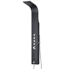 Wellis Mariner Black Matt termosztátos zuhanypanel