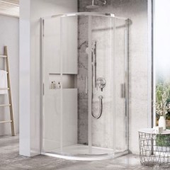 Ravak Blix Slim BLSCP4 90 zuhanykabin ( króm + Transparent ) 
