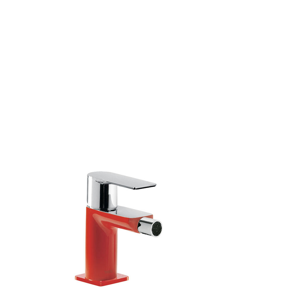 Tres Loft Colors egykaros bidé csaptelep leresztő nélkül red-chrome 20012001RO