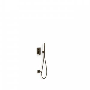Tres Project-Tres falba süllyesztett kádtöltő csaptelep, kézizuhannyal black bronze  21128007KMB