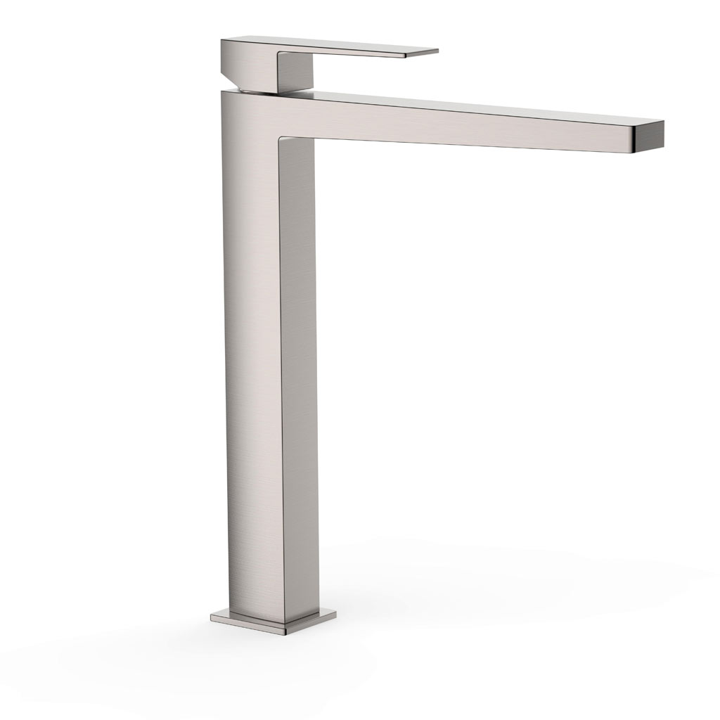 Tres Slim Exclusive magasított, 327mm mosdó csaptelep leeresztő nélkül, steel  20210305AC